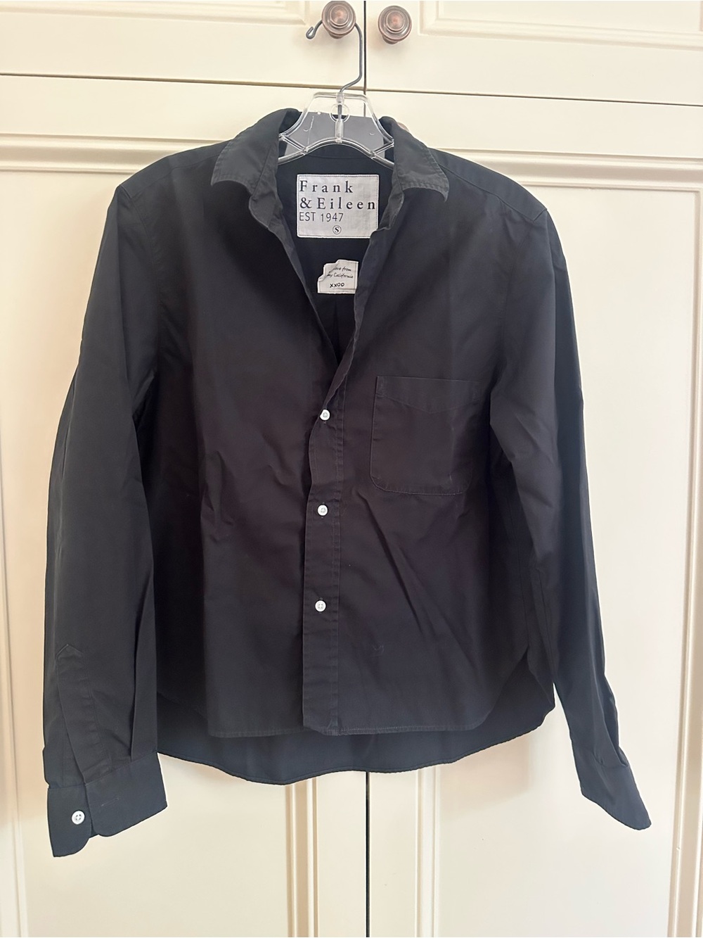 Frank & Eileen Black Button-Up Women's Shirt